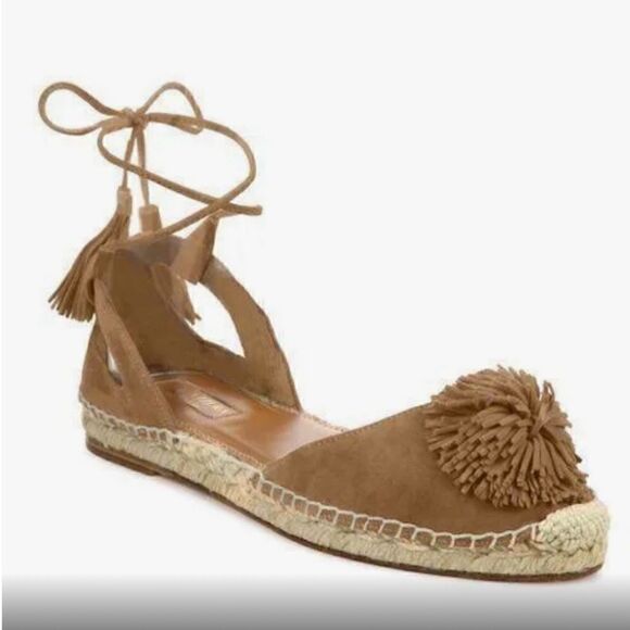 Authentic Aquazzura Firenze Sunshine Espadrilles - Picture 1 of 6